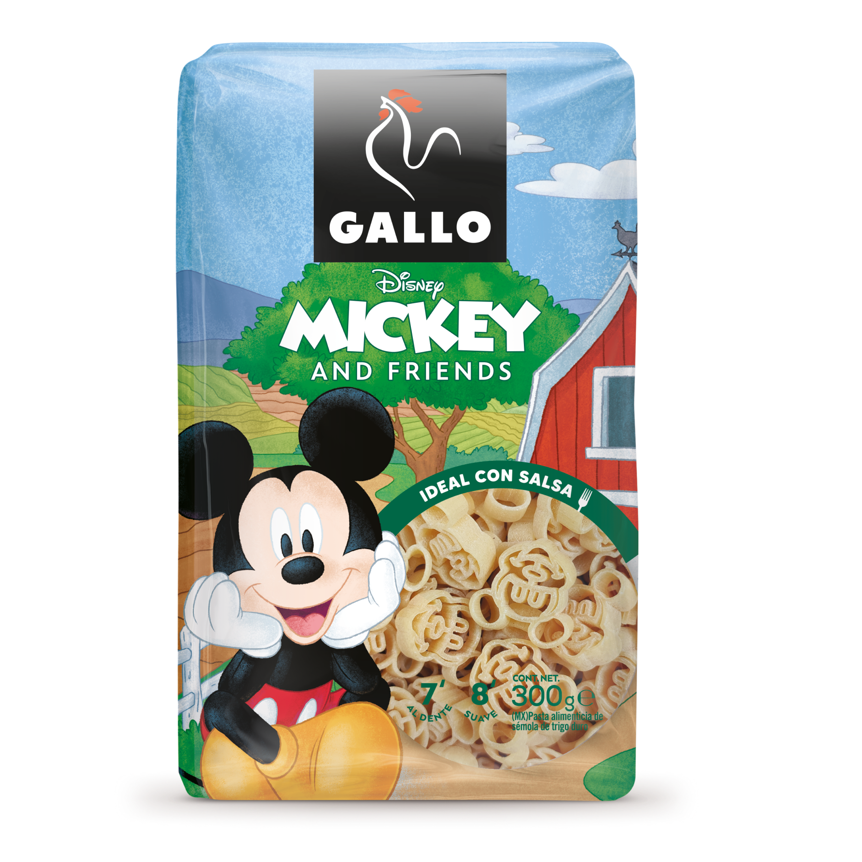 Pasta Gallo shaped like Disney's Mickey Mouse